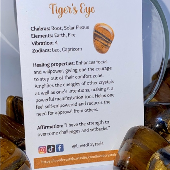 Tiger’s Eye Tumbled Crystal - Picture 5 of 5